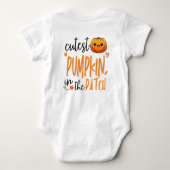 Cutest Pumpkin in the Patch, Fall First Halloween Romper (Achterkant)