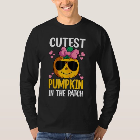 Cutest Pumpkin In The Patch   Halloween Men Women T-shirt (Voorkant)