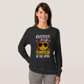 Cutest Pumpkin In The Patch   Halloween Men Women T-shirt (Voorkant volledig)