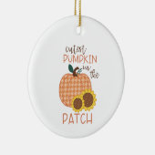 Cutest Pumpkin Keramisch Ornament (Rechts)