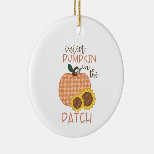 Cutest Pumpkin Keramisch Ornament (Rechts)