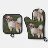 Cutest Shih Tzu Ovenwant & Pannenlap Set (Voorkant)