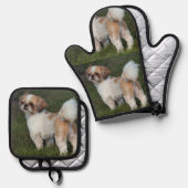Cutest Shih Tzu Ovenwant & Pannenlap Set (Voorkant / Achterkant)