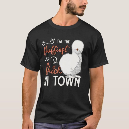 Cutest Silkie Chicken Farmer Farm Chinese Silk Chi T-shirt (Voorkant)