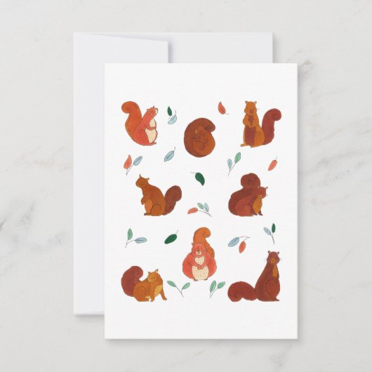Cutest Squirrels Stationery Kaart (Voorkant)