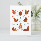 Cutest Squirrels Stationery Kaart (Staand voorkant)