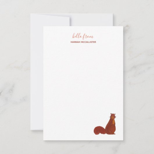 Cutest Squirrels Stationery Kaart (Achterkant)