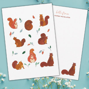 Cutest Squirrels Stationery Kaart