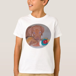 Cutest Vizsla Puppy met eerste fazant! T T-shirt