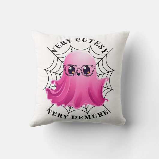 Cutesy Demure Ghost Kussen (Achterkant)