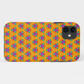 Cutesy Gold Geometric Flower Pattern iPhone 5 hoes (Achterkant (horizontaal))