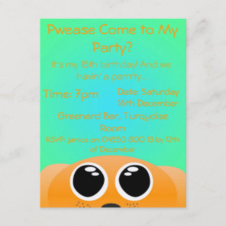 Cutesy Invite Kaart