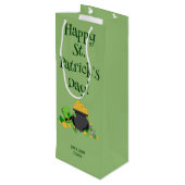 Cutesy Luck voor de Ierse Gift Bag Wijn Cadeautas (Achterkant Gekanteld)