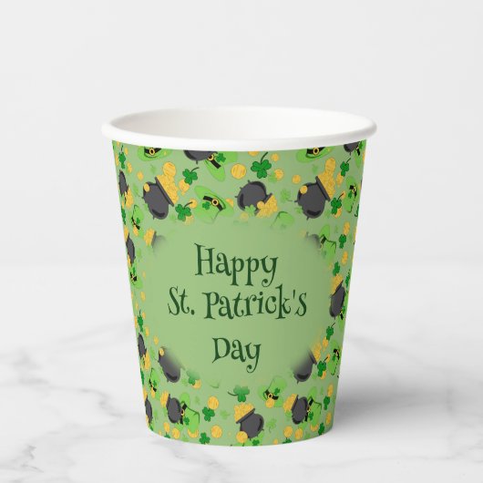 Cutesy Luck voor de Irish Paper cup Papieren Bekers (Voorkant)