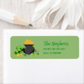 Cutesy Luck voor het Ierse adreslabel Etiket (Insitu)