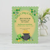 Cutesy Luck voor uitnodiging van de Ierse partij (Staand voorkant)