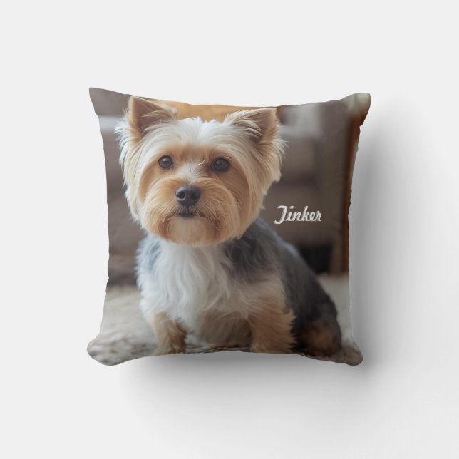 Cutesy Yorkshire gepersonaliseerd Kussen (Voorkant)