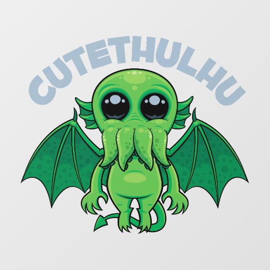 Cutethulhu Raamsticker (Vel)