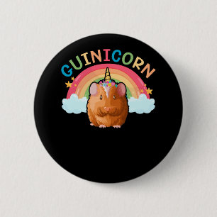 CuteUnicorn Guinea Pig Girl Ronde Button 5,7 Cm
