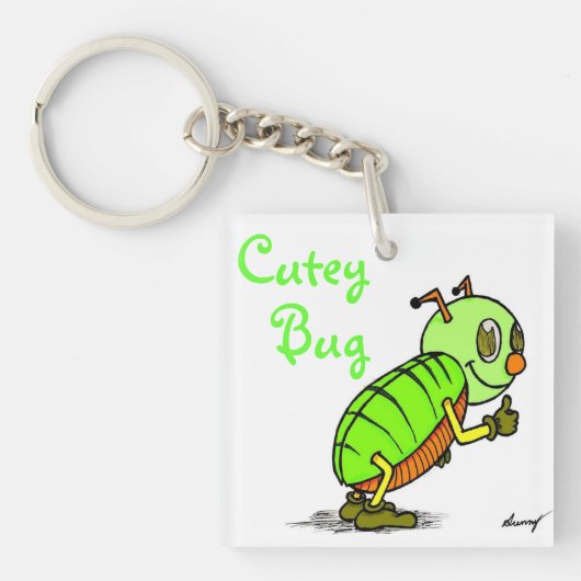 Cutey Bug Acrylische Sleutelhanger (voorkant)