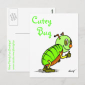 Cutey Bug Briefkaart (Voorkant / Achterkant)