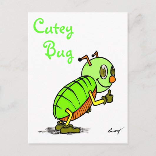 Cutey Bug Briefkaart (Voorkant)