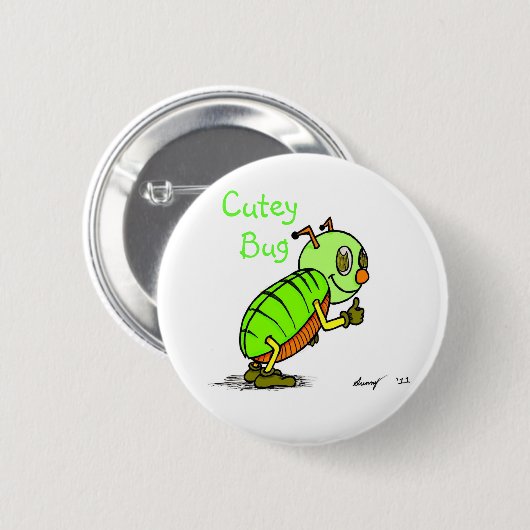 Cutey Bug Button (Voorkant /achterkant)