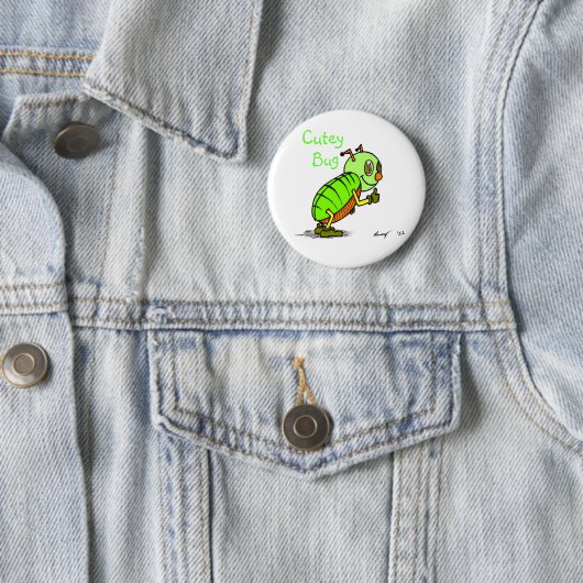 Cutey Bug Button (In situ)