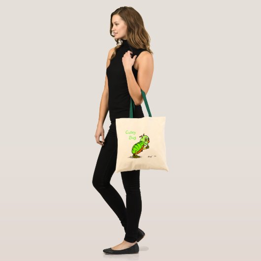 Cutey Bug Canvas tas (Voorkant (model))