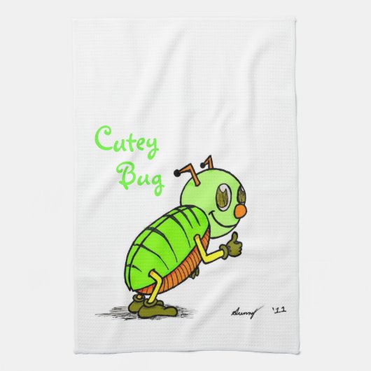 Cutey Bug Kitchen Towel Theedoek (Verticaal)