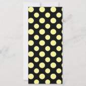 CuteYellow Black Big Polka Dots Pattern (Achterkant)