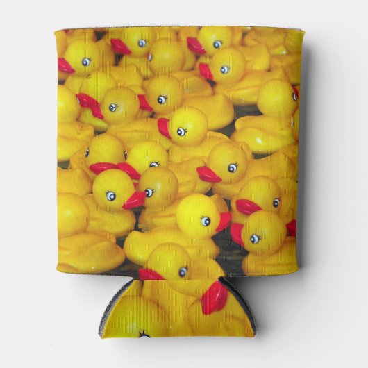 Cutgeel patroon van rubberkokers blikjeskoeler (Voorkant)