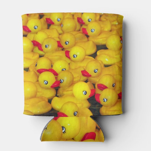 Cutgeel patroon van rubberkokers blikjeskoeler (Achterkant)