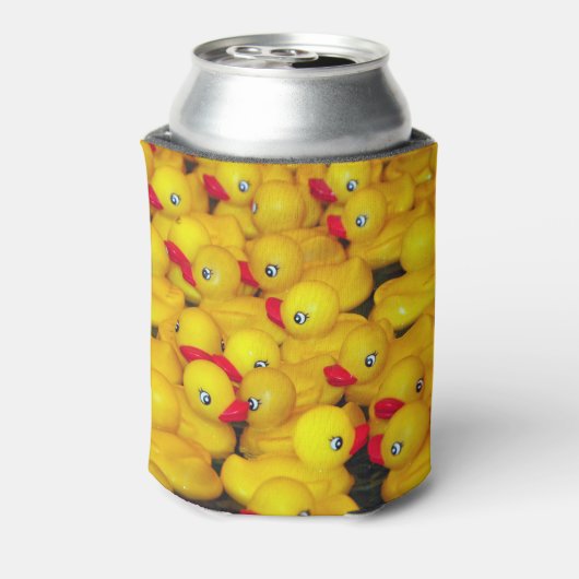 Cutgeel patroon van rubberkokers blikjeskoeler (Blikje Achterkant)