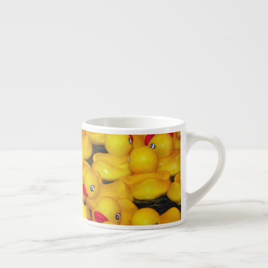 Cutgeel patroon van rubberkokers espresso kop (Rechts)