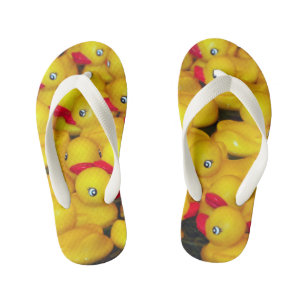 Cutgeel patroon van rubberkokers kinder teenslippers