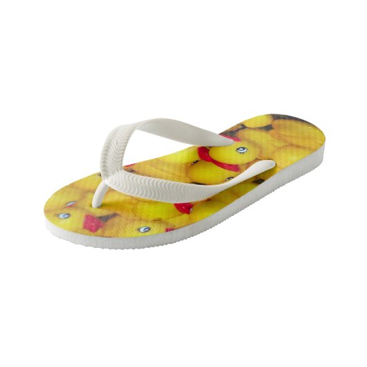 Cutgeel patroon van rubberkokers kinder teenslippers (Schuin)
