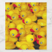 Cutgeel patroon van rubberkokers wijn etiket (Enkel label)