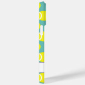 Cutgeel tennisbalpatroon gepersonaliseerd Case-Mate iPhone case (Achterkant / Rechts)