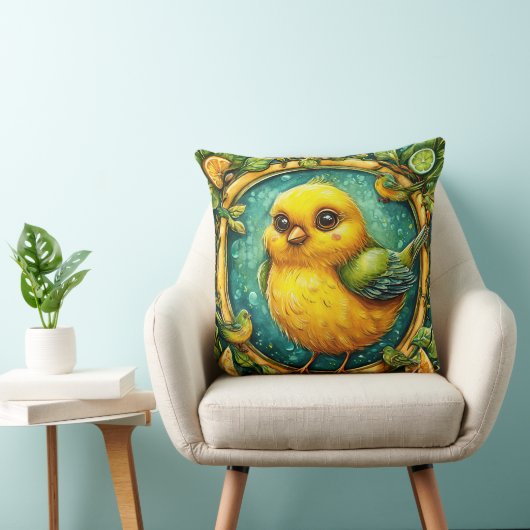 Cutgele vogel kussen (Stoel)