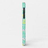 Cutgroen geel floraalpatroon Case-Mate iPhone case (Achterkant/links)