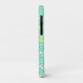 Cutgroen geel floraalpatroon Case-Mate iPhone case (Achterkant/links)