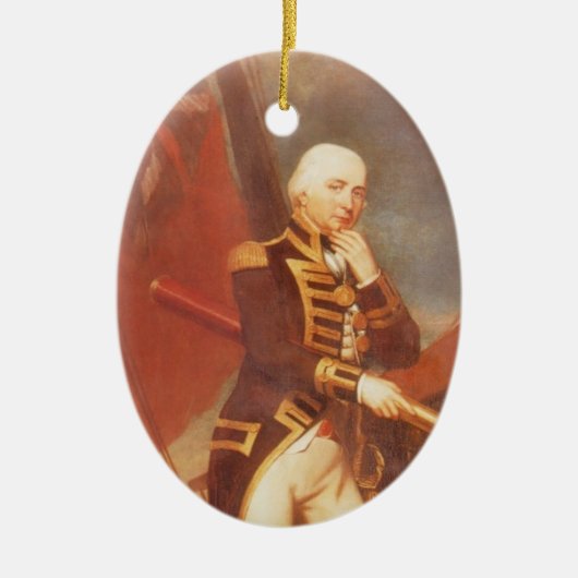 Cuthbert Collingwood Keramisch Ornament (Voorkant)
