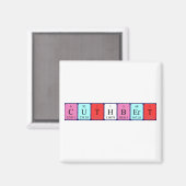 Cuthbert periodieke lijstnaam magnet (Voorkant / Achterkant)