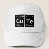 CuThe Chemistry Periodic Table Wordelement Symbol Trucker Pet (Voorkant)
