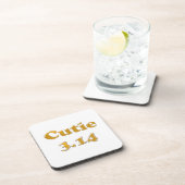 Cutie 3.14 Pi Dag Bier Onderzetter (Rechterzijde)
