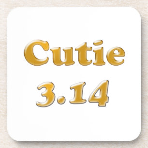 Cutie 3.14 Pi Dag Bier Onderzetter