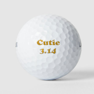 Cutie 3.14 Pi Dag Roze Hartslag Golfballen