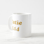 Cutie 3.14 Pi Dag Roze Koffiemok (Voorkant links)
