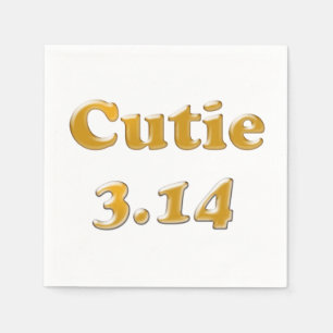 Cutie 3.14 Pi Dag Servetten